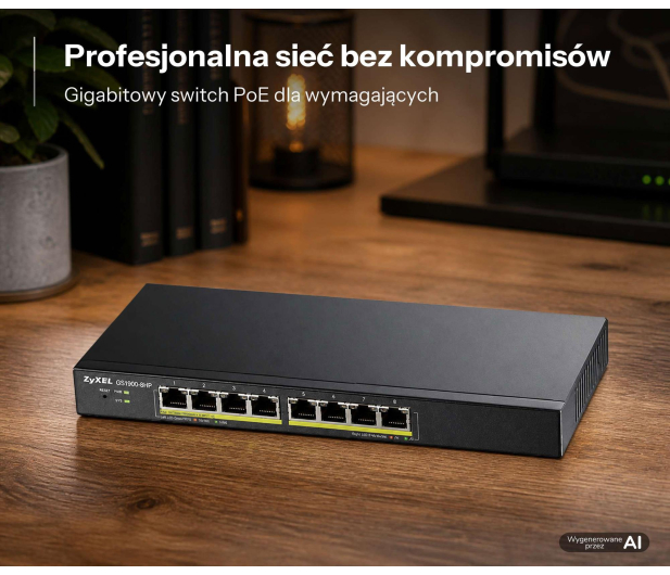 Zyxel 8p GS1900-8HP (8x10/100/1000Mbit PoE) - 1602441 - zdjęcie 6